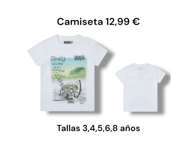Camiseta blanca con dibujo de un tigre