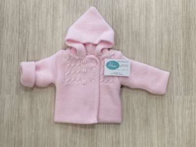 Chaqueta de doble punto en color rosa