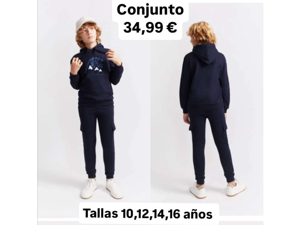 Chándal azul marino de sudadera y pantalón