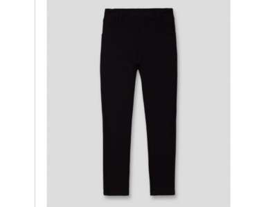 Malla negra lisa con cintura elástica