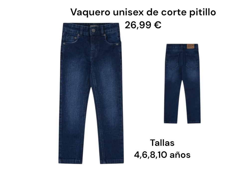 Pantalón vaquero en tono azul oscuro