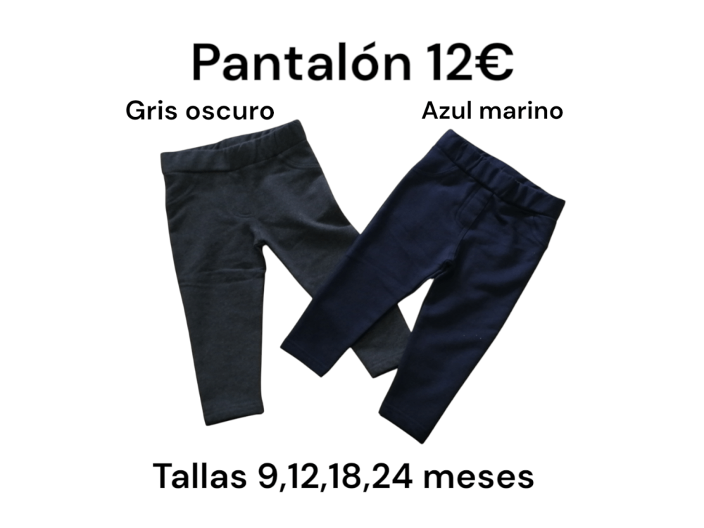 Pantalones unisex en gris oscuro y azul marino