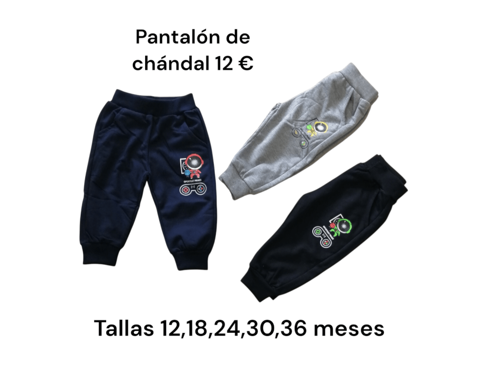 Pantalón de chándal con dibujo de astronauta en tres colores