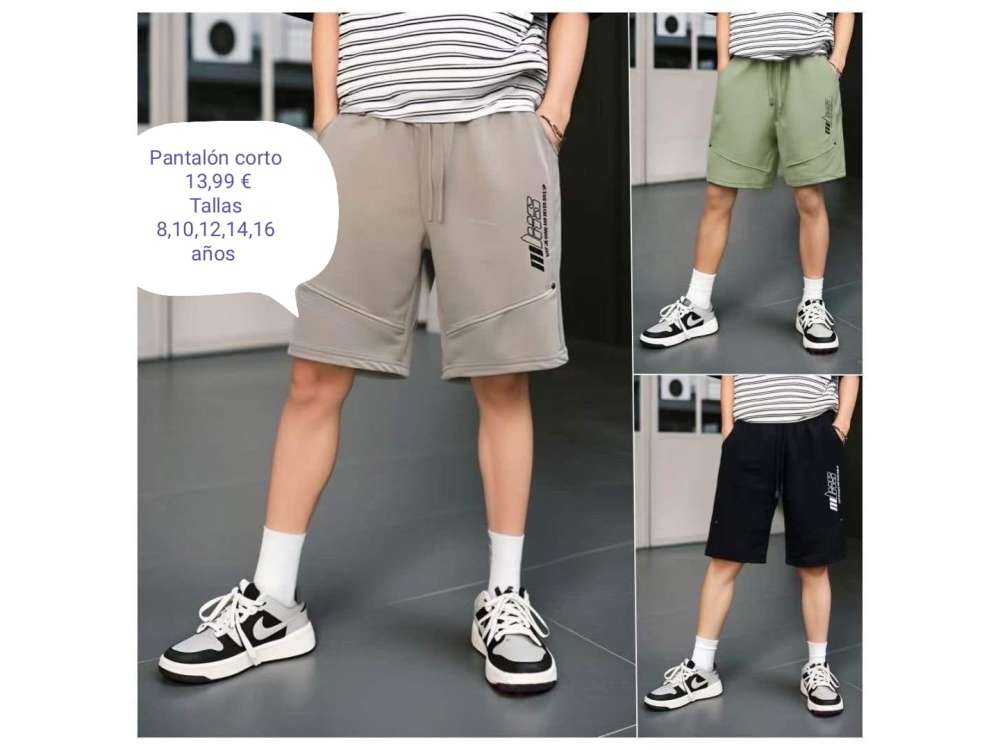 Pantalones cortos deportivos en tres colores